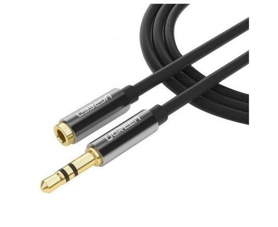  Кабель UGREEN AV118 10594 3.5mm Male to 3.5mm Female Extension Cable 2m Black 