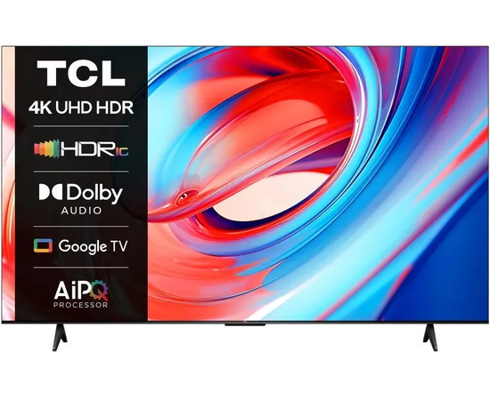  75" Телевизор TCL 75V6B черный 3840x2160, 4K Ultra HD, 60 Гц, Wi-Fi, Smart TV, Google TV 
