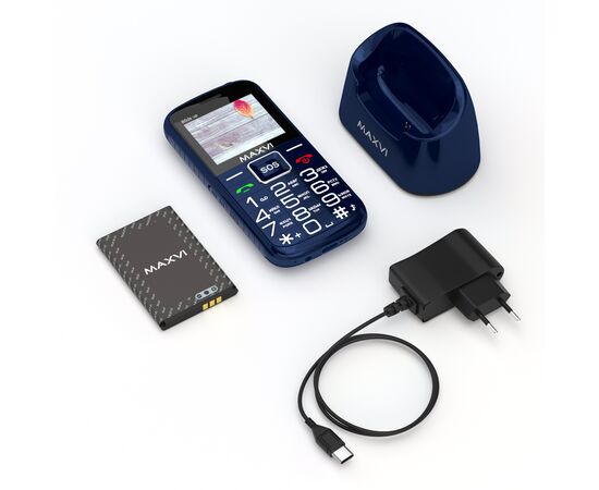  Мобильный телефон MAXVI B5ds up Blue 