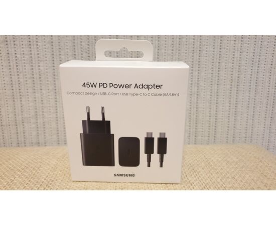  Сетевое зарядное устройство Samsung 65w черная+ кабель Original 