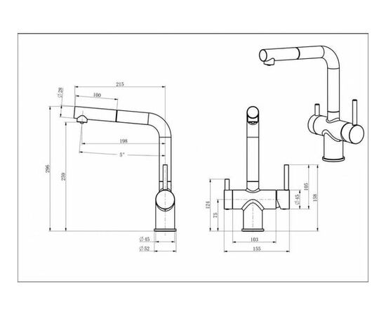  Смеситель Oulin OL-8026 Satin 