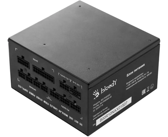  Блок питания BLOODY BD-PS850G (BD-PS850G-M), 850Вт, 120мм, черный, retail 