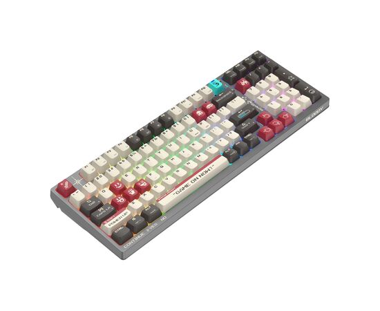 Клавиатура A4Tech Bloody WS98 Pixels Red механическая темно-серый/белый USB беспроводная BT/Radio Mu 