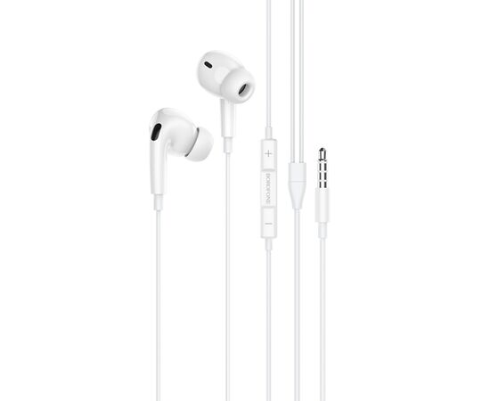  Проводные наушники BOROFONE BM80 Pro Elegant, Jack 3.5mm, 1.2 м, белый 