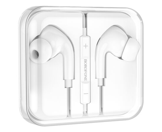  Проводные наушники BOROFONE BM80 Pro Elegant, Jack 3.5mm, 1.2 м, белый 