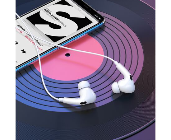  Проводные наушники BOROFONE BM80 Pro Elegant, Jack 3.5mm, 1.2 м, белый 