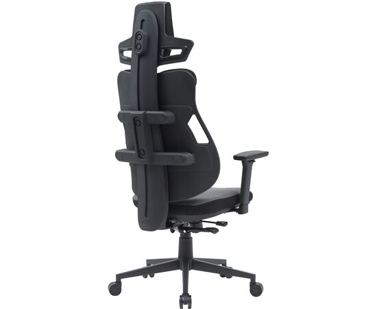  Кресло Cactus CS-CHR-DUO-GYBK серый/черный с подголов. крестов. сталь 