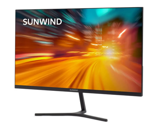  Монитор SunWind SM-24FI401 (SM24SG01) 1920x1080, IPS, 180Гц, 1хHDMI, 1хDP, черный 