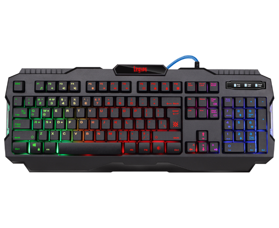  Клавиатура Defender Legion GK-010DL RU,RGB подсветка,19 Anti-Ghost 