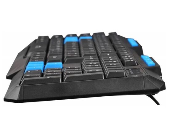  Клавиатура Oklick 750G FROST WAR черный/черный USB Multimedia for gamer 