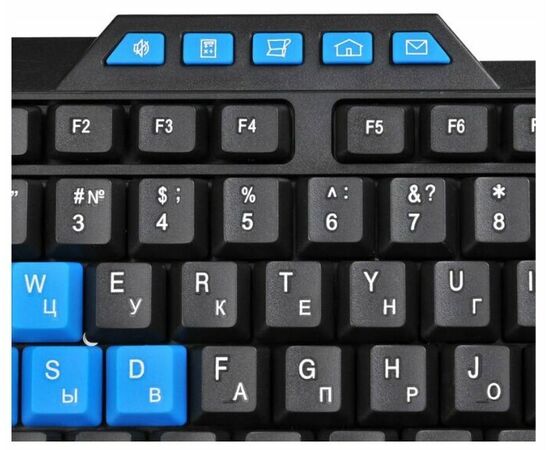  Клавиатура Oklick 750G FROST WAR черный/черный USB Multimedia for gamer 