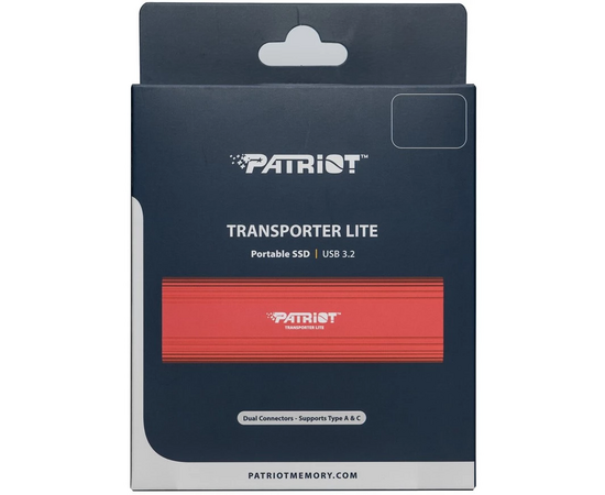 Внешний диск SSD Patriot Transporter Lite PTPL512GPEC, 512ГБ, красный 