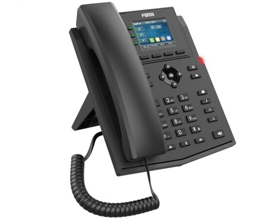  Телефон X303P Fanvil X303P 2xEthernet 10/100, LCD 320x240 2,4", бп, 6 Parties conference, 3 Line Key, HD voice, 4 SIP Line, Opus+IPV6, PSU, POE 