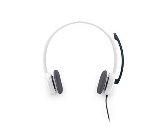 Гарнитура Logitech H150 (981-000453) белый/черный для контактных центров, накладные, проводные 