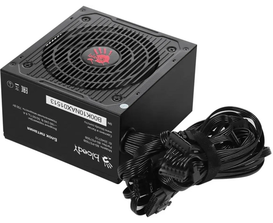  Блок питания BLOODY BD-PS750B, 750Вт, 120мм, черный, retail 