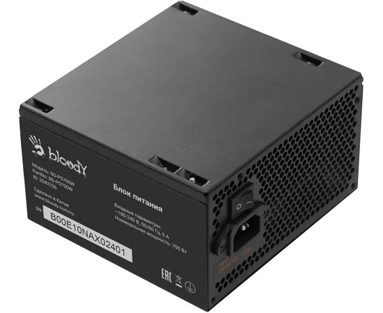  Блок питания BLOODY BD-PS750B, 750Вт, 120мм, черный, retail 