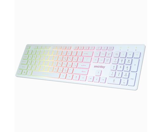  Клавиатура Smart Buy SBK-305U-W ONE мембранная с подсветкой USB (white) (116573) 