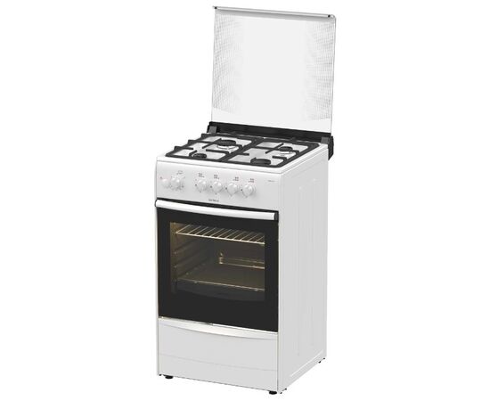  Плита Газовая Darina 1B1 GM 441 018 W белый/черный реш.чугун, 85x50x50см, 4 конфороки, духовка 50л 