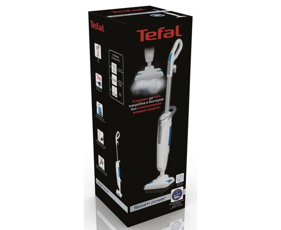  Швабра паровая Tefal VP6557RH белый 