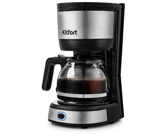  Кофеварка капельная Kitfort КТ-730 черный/нерж 