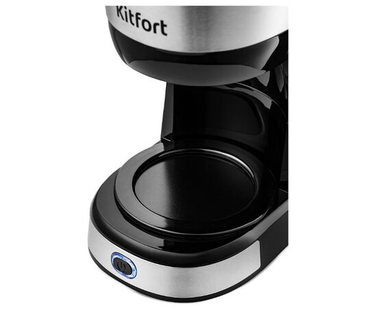  Кофеварка капельная Kitfort КТ-730 черный/нерж 
