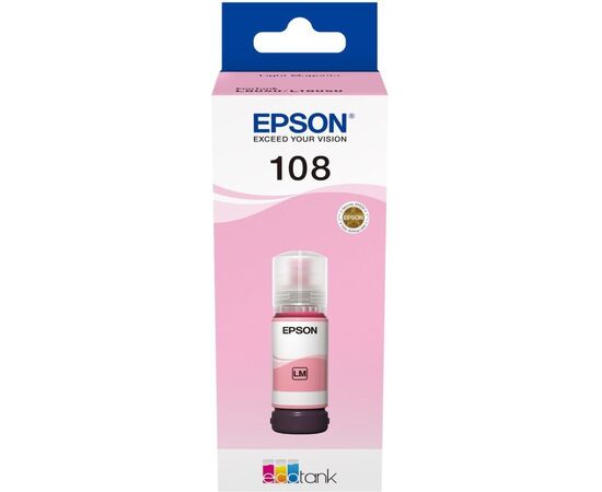  Чернила Epson 108 C13T09C64A светло-пурпурный 70мл для Epson L8050/L18050 