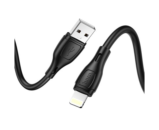  Кабель USB HOCO X61 Ultimate USB - Lightning, 2.4А, 1 м, черный 