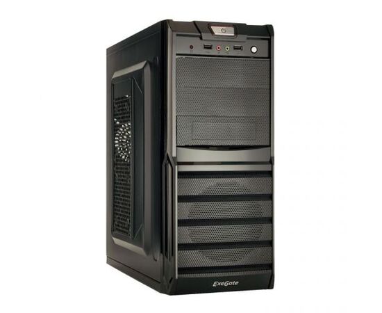  Корпус ExeGate XP-329S Black EX278400RUS, ATX, XP600, Black,120mm, 2xUSB, Audio 