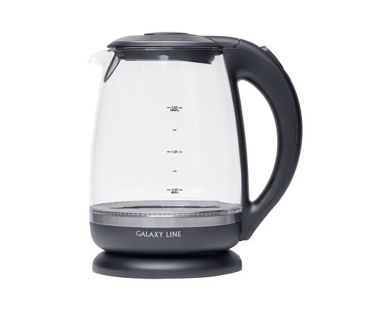  ЧайникGalaxy Line GL 0559 стекло/черный, 2200 Вт, 2 л 