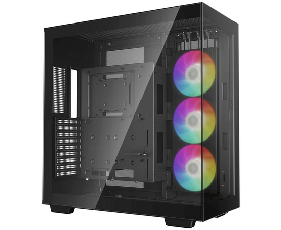  Корпус Deepcool CH780 без БП, боковое окно (закаленное стекло), 3xARGB LED 140мм, черный, E-ATX 