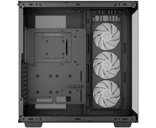  Корпус Deepcool CH780 без БП, боковое окно (закаленное стекло), 3xARGB LED 140мм, черный, E-ATX 