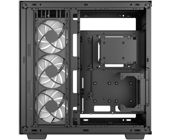  Корпус Deepcool CH780 без БП, боковое окно (закаленное стекло), 3xARGB LED 140мм, черный, E-ATX 